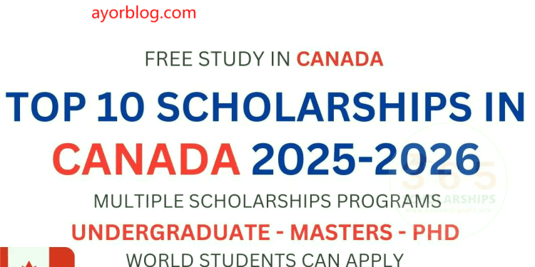 Top 10 List Of Scholarships in Canada 